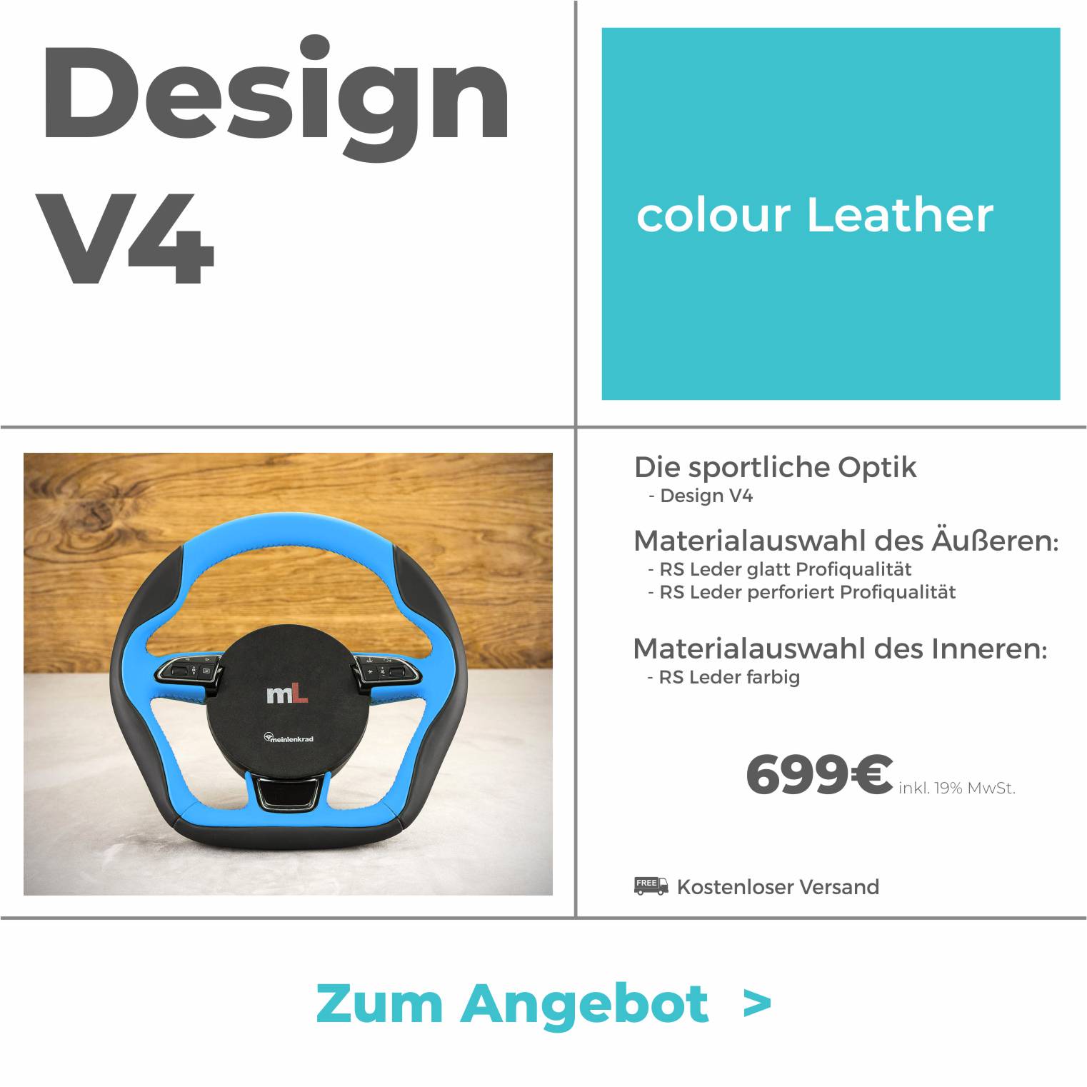 Design V4 - colour Leather